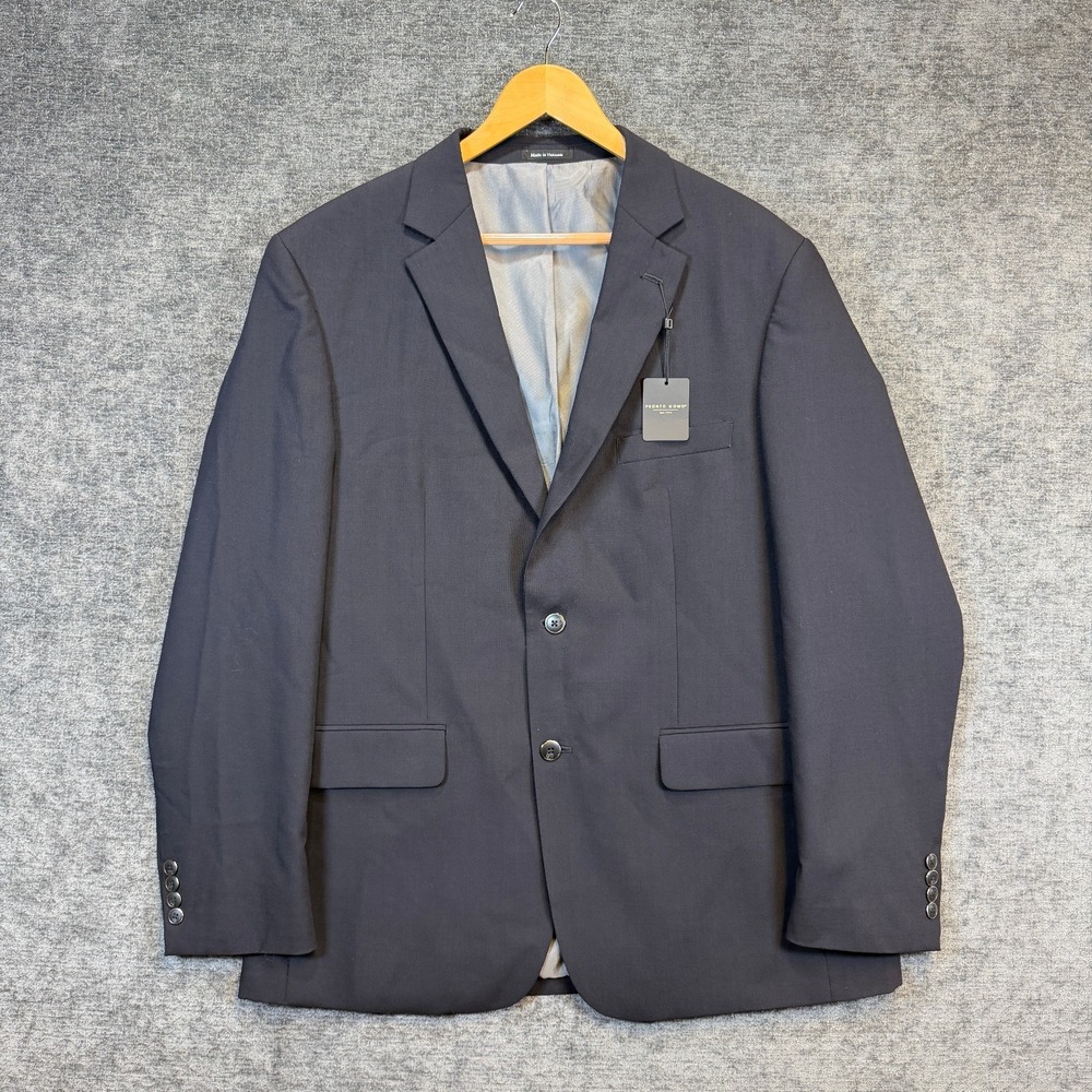 Pronto‎ Uomo Wool Blend Blazer 2 Button Navy 46L